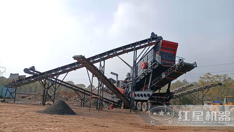 煤矸石制砂现场